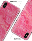 Tiny Pink Watercolor Hearts - iPhone X Clipit Case
