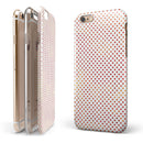 Tiny Red-Orange Watercolor Polka Dots iPhone 6/6s or 6/6s Plus 2-Piece Hybrid INK-Fuzed Case