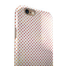 Tiny Red-Orange Watercolor Polka Dots iPhone 6/6s or 6/6s Plus 2-Piece Hybrid INK-Fuzed Case