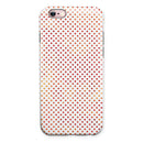 Tiny Red-Orange Watercolor Polka Dots iPhone 6/6s or 6/6s Plus 2-Piece Hybrid INK-Fuzed Case