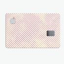 Tiny Red-Orange Watercolor Polka Dots - Premium Protective Decal Skin-Kit for the Apple Credit Card