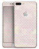 Tiny Red-Orange Watercolor Polka Dots - Skin-kit for the iPhone 8 or 8 Plus
