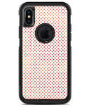 Tiny Red-Orange Watercolor Polka Dots - iPhone X OtterBox Case & Skin Kits