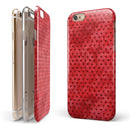 Tiny Red Watercolor Hearts iPhone 6/6s or 6/6s Plus 2-Piece Hybrid INK-Fuzed Case