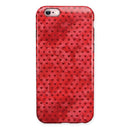 Tiny Red Watercolor Hearts iPhone 6/6s or 6/6s Plus 2-Piece Hybrid INK-Fuzed Case