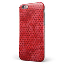 Tiny Red Watercolor Hearts iPhone 6/6s or 6/6s Plus 2-Piece Hybrid INK-Fuzed Case