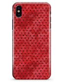 Tiny Red Watercolor Hearts - iPhone X Clipit Case