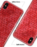 Tiny Red Watercolor Hearts - iPhone X Clipit Case