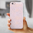 Tiny Red and Purple Watercolor Polka Dots iPhone 6/6s or 6/6s Plus 2-Piece Hybrid INK-Fuzed Case