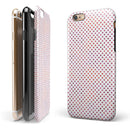Tiny Red and Purple Watercolor Polka Dots iPhone 6/6s or 6/6s Plus 2-Piece Hybrid INK-Fuzed Case