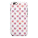 Tiny Red and Purple Watercolor Polka Dots iPhone 6/6s or 6/6s Plus 2-Piece Hybrid INK-Fuzed Case