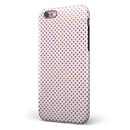 Tiny Red and Purple Watercolor Polka Dots iPhone 6/6s or 6/6s Plus 2-Piece Hybrid INK-Fuzed Case