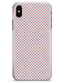 Tiny Red and Purple Watercolor Polka Dots - iPhone X Clipit Case
