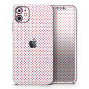Tiny Red and Purple Watercolor Polka Dots - Vinyl Skin Wrap for iPhone 17 Pro Max, 17 Pro, 17 Air, 17, 16 & All Models — Soft Matte or Ultra Gloss