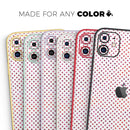 Tiny Red and Purple Watercolor Polka Dots - Vinyl Skin Wrap for iPhone 17 Pro Max, 17 Pro, 17 Air, 17, 16 & All Models — Soft Matte or Ultra Gloss