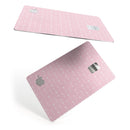 Tiny White Arrows Over Pink - Premium Protective Decal Skin-Kit for the Apple Credit Card