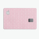 Tiny White Arrows Over Pink - Premium Protective Decal Skin-Kit for the Apple Credit Card