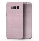 Tiny White Arrows Over Pink - Samsung Galaxy S8 Full-Body Skin Kit