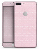Tiny White Arrows Over Pink - Skin-kit for the iPhone 8 or 8 Plus