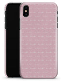 Tiny White Arrows Over Pink - iPhone X Clipit Case