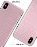 Tiny White Arrows Over Pink - iPhone X Clipit Case