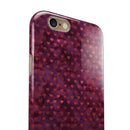 Tiny Wine Watercolor Hearts iPhone 6/6s or 6/6s Plus 2-Piece Hybrid INK-Fuzed Case
