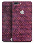 Tiny Wine Watercolor Hearts - Skin-kit for the iPhone 8 or 8 Plus