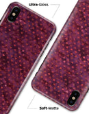 Tiny Wine Watercolor Hearts - iPhone X Clipit Case