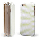 Tiny Yellow-Green Watercolor Polka Dots iPhone 6/6s or 6/6s Plus 2-Piece Hybrid INK-Fuzed Case