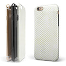 Tiny Yellow-Green Watercolor Polka Dots iPhone 6/6s or 6/6s Plus 2-Piece Hybrid INK-Fuzed Case