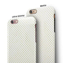 Tiny Yellow-Green Watercolor Polka Dots iPhone 6/6s or 6/6s Plus 2-Piece Hybrid INK-Fuzed Case