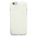 Tiny Yellow-Green Watercolor Polka Dots iPhone 6/6s or 6/6s Plus 2-Piece Hybrid INK-Fuzed Case