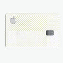 Tiny Yellow-Green Watercolor Polka Dots - Premium Protective Decal Skin-Kit for the Apple Credit Card