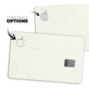 Tiny Yellow-Green Watercolor Polka Dots - Premium Protective Decal Skin-Kit for the Apple Credit Card