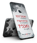 Yesterday is History, Today is a Gift - iPhone Skin Kit in Memory of Phillip Wright
