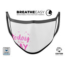 Today is the Day - Made in USA Mouth Cover Unisex Anti-Dust Cotton Blend Reusable & Washable Face Mask with Adjustable Sizing for Adult or Child