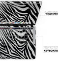 Toned Zebra Print - Skin Decal Wrap Kit Compatible with the Apple MacBook Pro, Pro with Touch Bar or Air (11", 12", 13", 15" & 16" - All Versions Available)