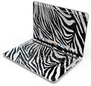 Toned Zebra Print - Skin Decal Wrap Kit Compatible with the Apple MacBook Pro, Pro with Touch Bar or Air (11", 12", 13", 15" & 16" - All Versions Available)