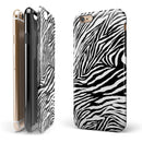 Toned Zebra Print iPhone 6/6s or 6/6s Plus 2-Piece Hybrid INK-Fuzed Case