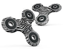 Toned Zebra Print Full-Body Fidget Spinner Skin-Kit