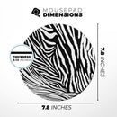 Toned Zebra Print// WaterProof Rubber Foam Backed Anti-Slip Mouse Pad for Home Work Office or Gaming Computer Desk