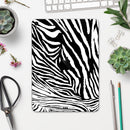 Toned Zebra Print - Full Body Skin Decal for the Apple iPad Pro 12.9", 11", 10.5", 9.7", Air or Mini (All Models Available)