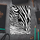 Toned Zebra Print - Full Body Skin Decal for the Apple iPad Pro 12.9", 11", 10.5", 9.7", Air or Mini (All Models Available)