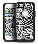Toned Zebra Print - iPhone 7 or 7 Plus Commuter Case Skin Kit