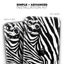 Toned Zebra Print - Protective Skin Wrap & Decal – Compatible with iPhone SE to iPhone 17 Pro Max (All Models)