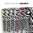 Toned Zebra Print - Protective Skin Wrap & Decal – Compatible with iPhone SE to iPhone 17 Pro Max (All Models)