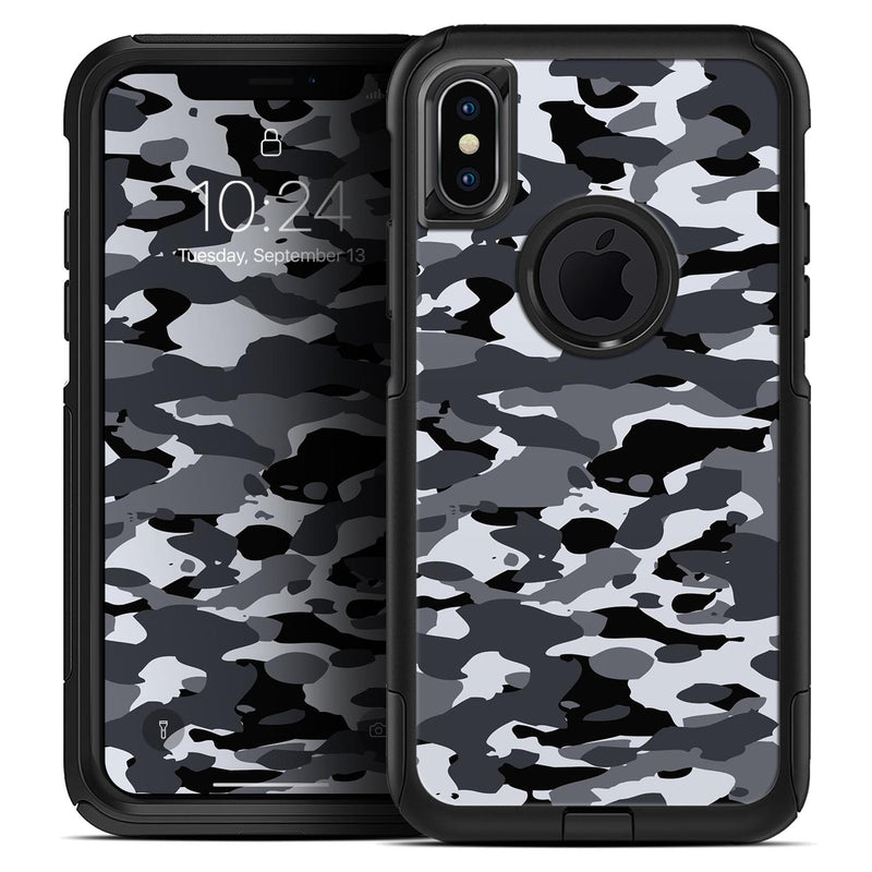 Traditional Black & White Camo - Skin Kit for the iPhone OtterBox Cases