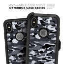 Traditional Black & White Camo - Skin Kit for the iPhone OtterBox Cases