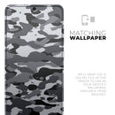 Traditional Black & White Camo - Premium Vinyl Skin Decal for Samsung Galaxy S25 Ultra, S24, S23, S22 & All Galaxy S Models