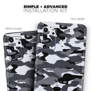 Traditional Black & White Camo - Premium Vinyl Skin Decal for Samsung Galaxy S25 Ultra, S24, S23, S22 & All Galaxy S Models